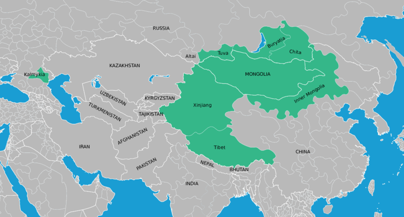 Map of Inner Asia