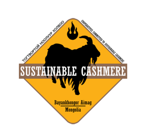 Logo of the AVSF Sustainable Cashmere project in Bayankhongor, Mongolia.